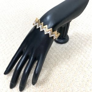 3/$10 !!! J. Crew Deco Hinged Rhinestone Bracelet